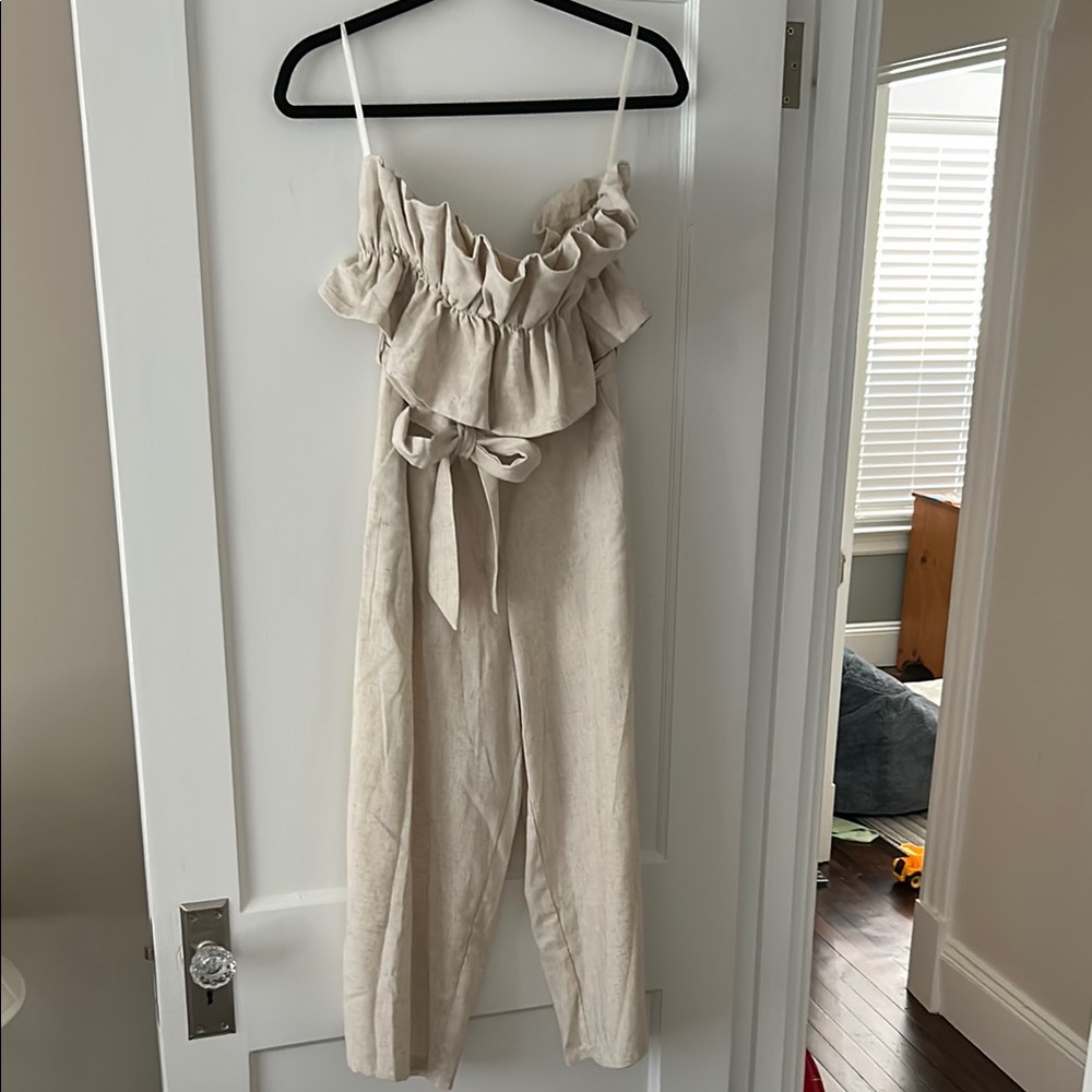 Elegant Cream Jumpsuit